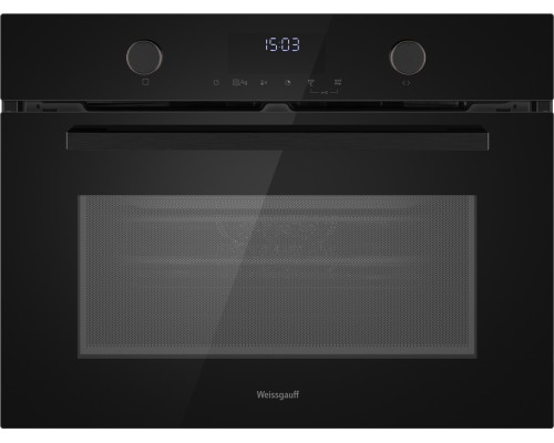 Духовой шкаф с СВЧ Weissgauff OE 4551 DB Black Edition