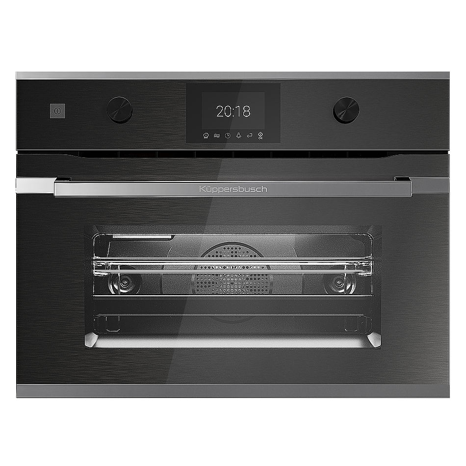 Компактный духовой шкаф с микроволнами Kuppersbusch CBM 6350.0 GPH 3 Silver Chrome