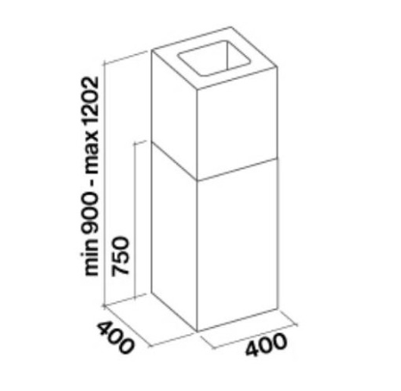 Вытяжка Falmec MIRA(Plus) TOP isola 40 Acciaio inox