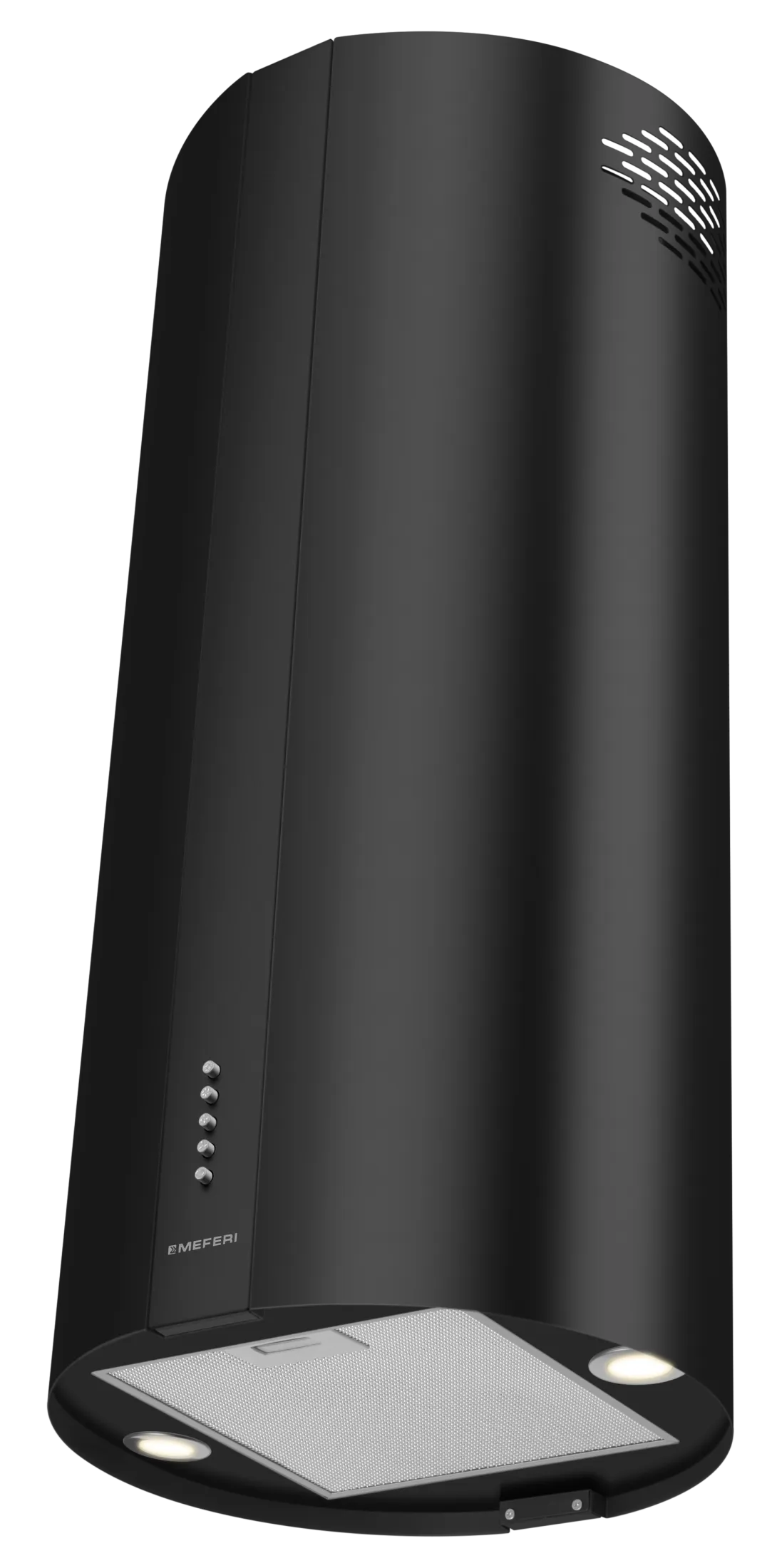 Цилиндрическая пристенная вытяжка Meferi TUBE40BK ISLA POWER