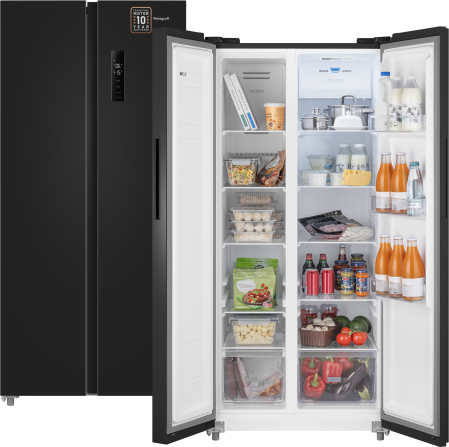Холодильник Weissgauff WSBS 500 Inverter NoFrost Black