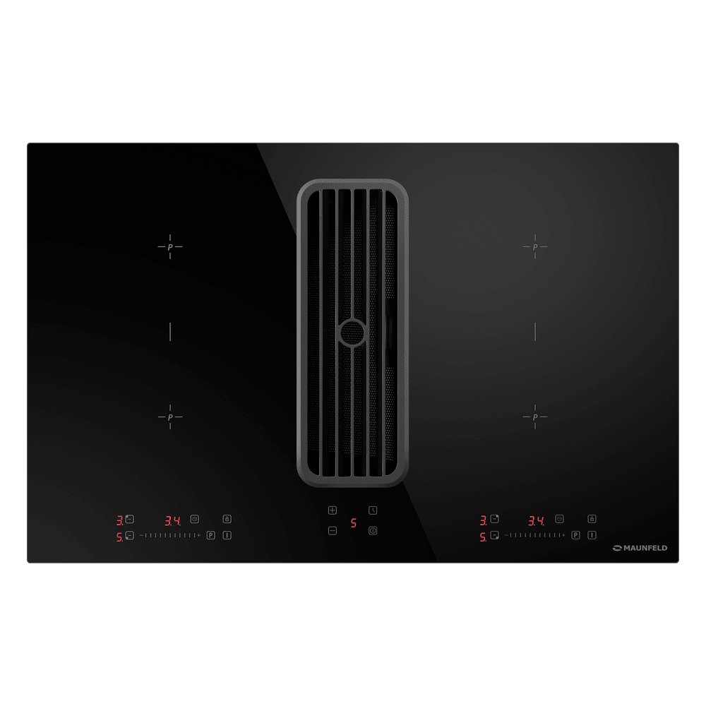 Индукционная варочная панель с интегрированной вытяжкой Maunfeld AVSI804SBH