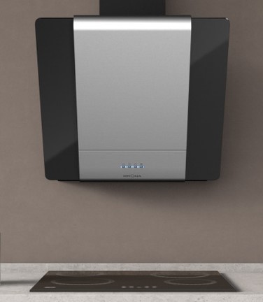 Вытяжка Krona TALLI 600 INOX/BLACK GLASS 3P