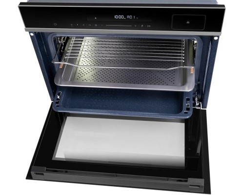 Компактный духовой шкаф с паром Maunfeld MCMO5016STGB