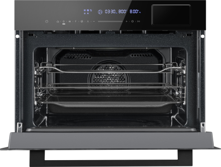 Духовой шкаф компактный с СВЧ и паром Weissgauff OEMS 459 PDB Black Edition
