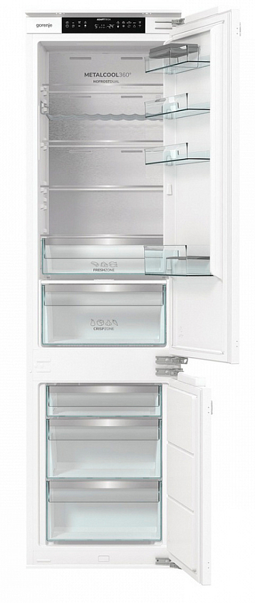 Встраиваемый двухкамерный холодильник Gorenje NRKI519E82WF