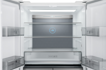 Холодильник Weissgauff WCD 590 NoFrost Inverter Premium EcoFresh White Glass