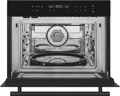 Духовой шкаф компактный с СВЧ Weissgauff OE 446 Black Edition