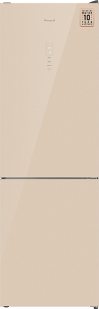 Холодильник Weissgauff WRK 185 Total NoFrost Inverter Beige Glass