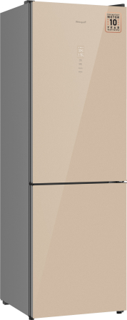 Холодильник Weissgauff WRK 185 Total NoFrost Inverter Beige Glass