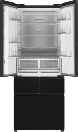 Холодильник Weissgauff WFD 450 Built-in Inverter NoFrost Dark Inox