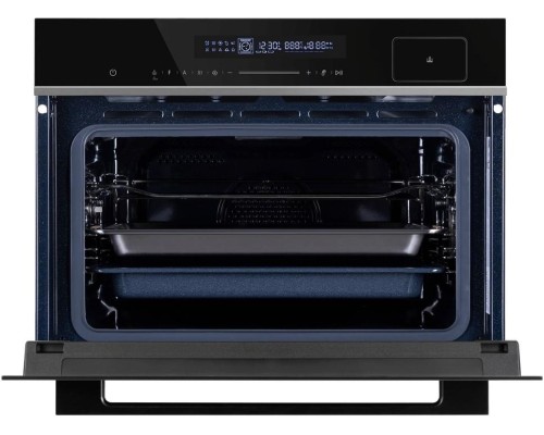 Компактный духовой шкаф с паром Maunfeld MCMO5016STGB