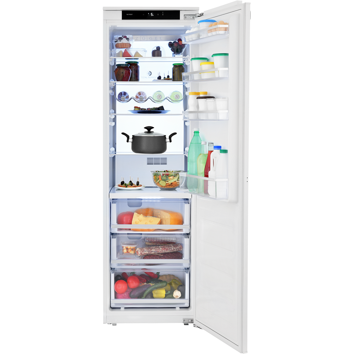 Встраиваемый холодильник ZUGEL ZRI1750NF (No Frost, Inverter)