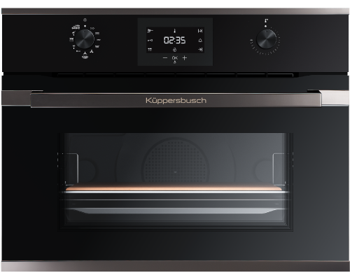 Компактный духовой шкаф с пиролизом Kuppersbusch CBP 6332.0 S2 Black Chrome