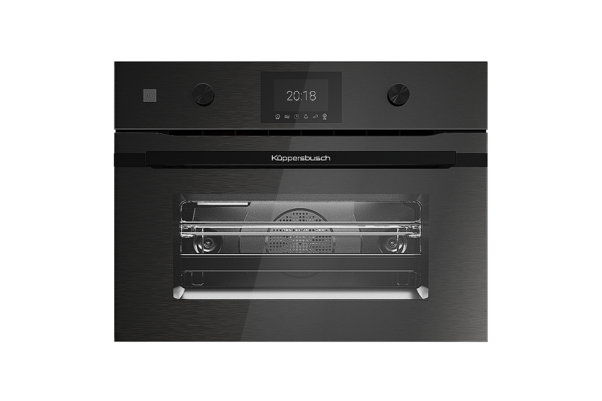 Компактный духовой шкаф с микроволнами Kuppersbusch CBM 6350.0 GPH 6 Black Steel