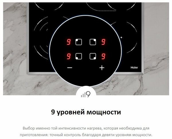 Стеклокерамическая варочная поверхность Haier HHY-C64TOFB