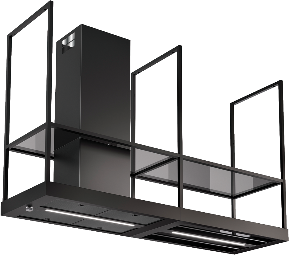 Островная вытяжка Faber T-SHELF EV8 BK MATT A180 325.0606.131
