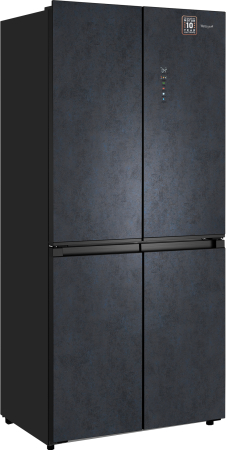 Холодильник Weissgauff WCD 450 Rock Glass NoFrost Inverter