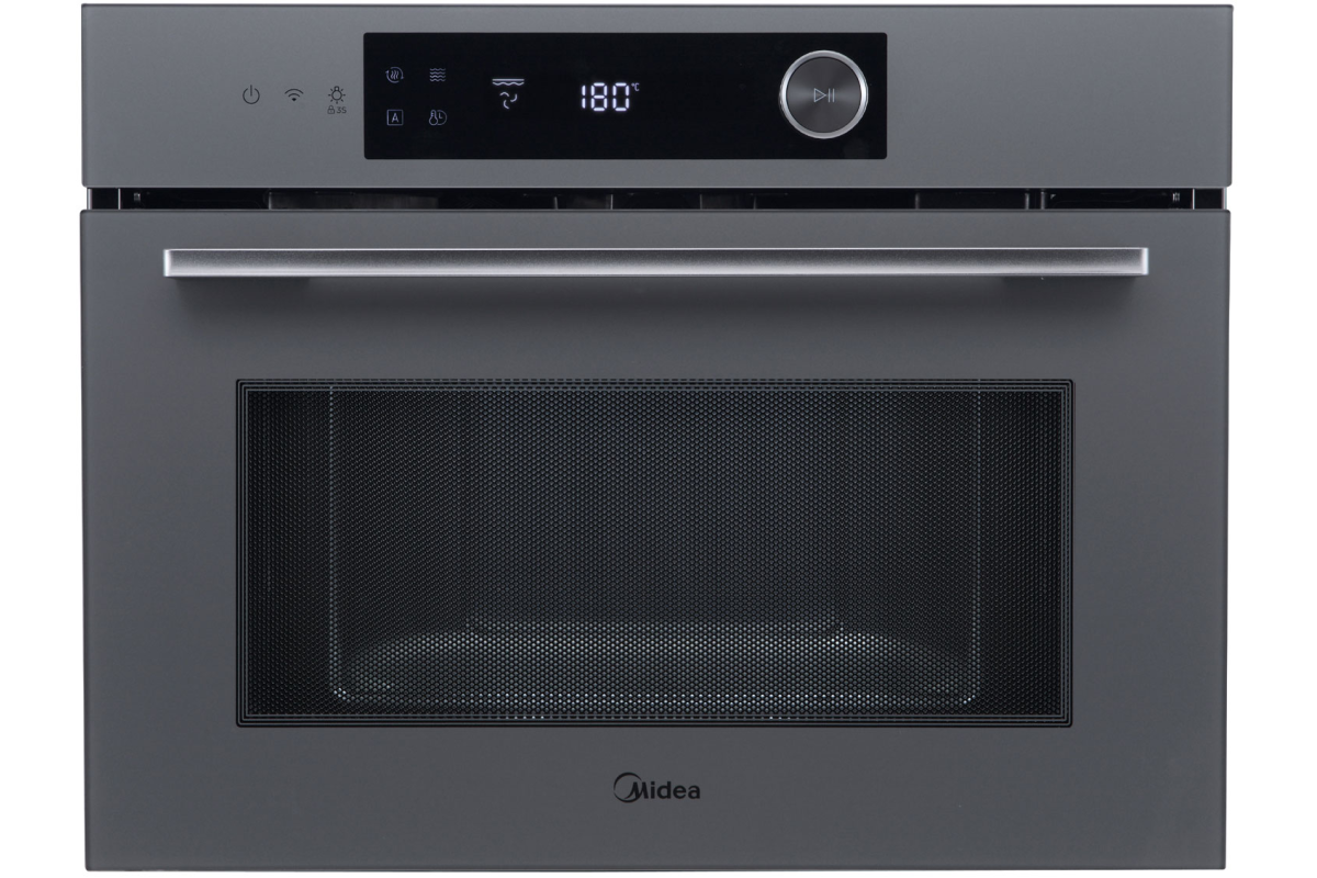 Компактный духовой шкаф с СВЧ Midea MCO82007MGG-I