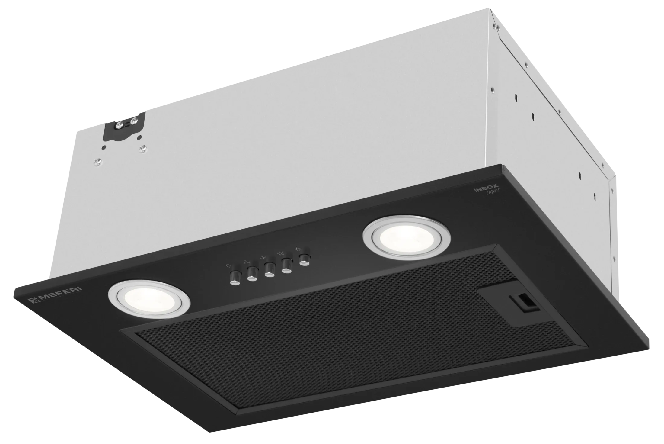 Полновстраиваемая вытяжка Meferi INBOX45BK LIGHT