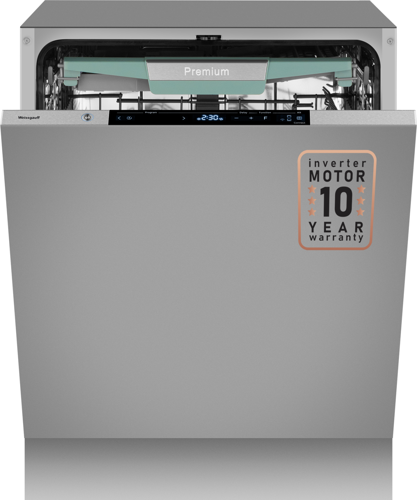 Умная встраиваемая посудомоечная машина Weissgauff BDW 6150 Touch DC Inverter Wi-Fi