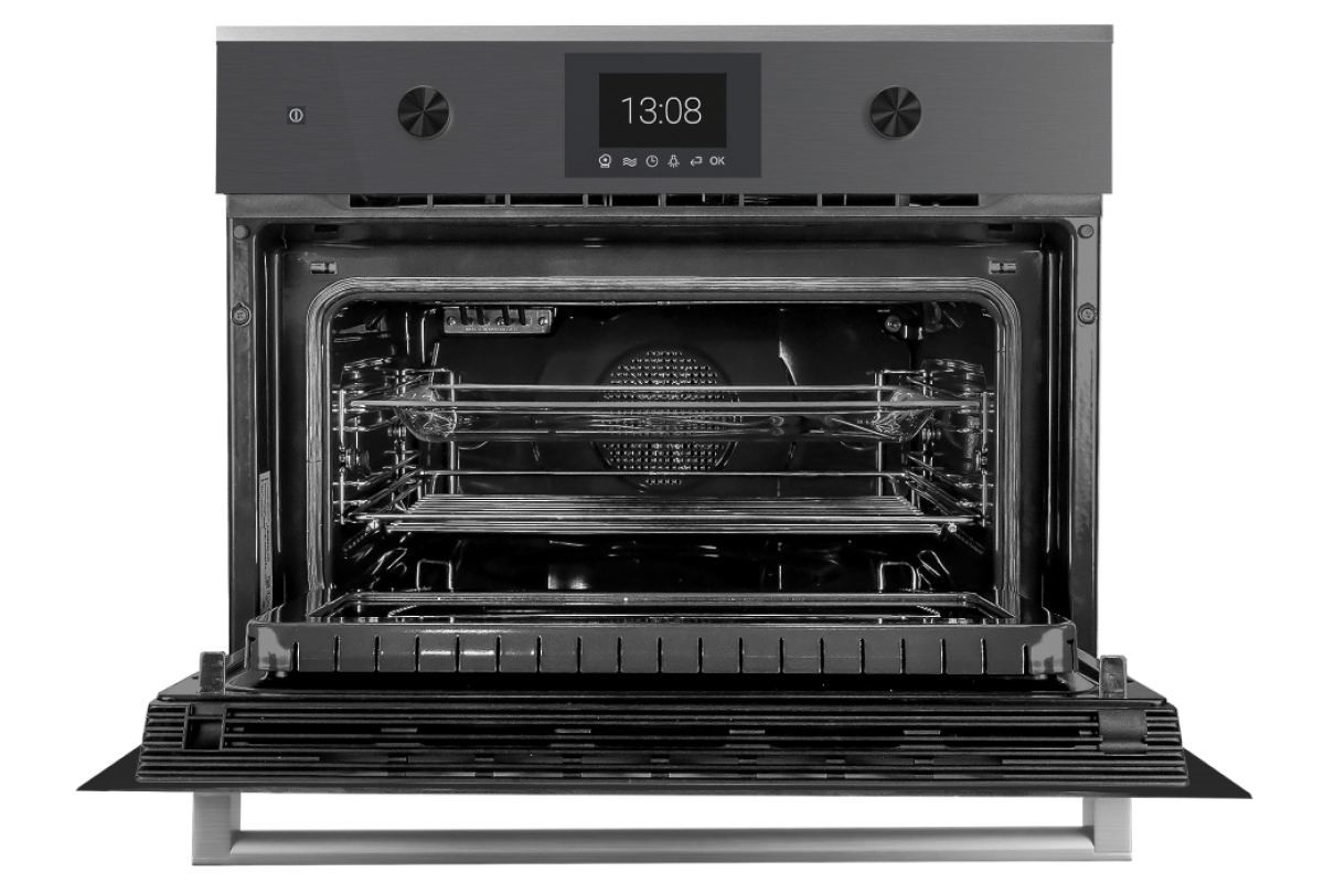 Компактный духовой шкаф с микроволнами Kuppersbusch CBM 6350.0 GPH 6 Black Steel