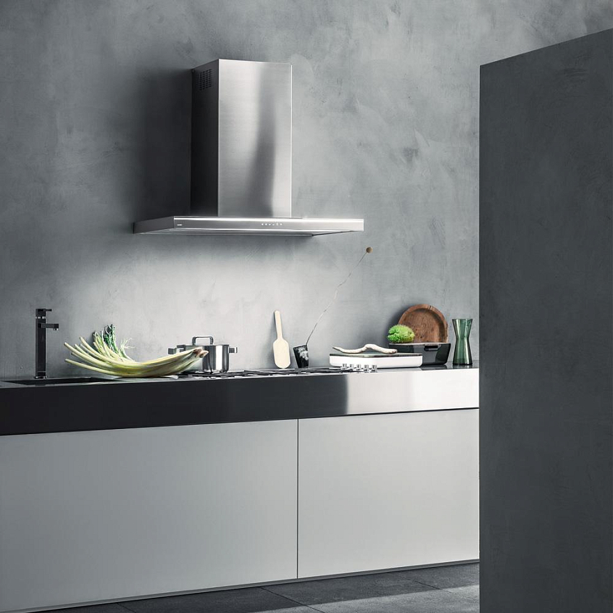 Вытяжка Falmec Silence LUMINA NRS 120 inox vetro acciaio (800)