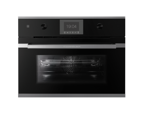 Компактный духовой шкаф с микроволнами Kuppersbusch CBM 6350.0 S3 Silver Chrome