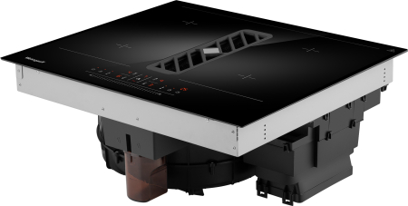 Стеклокерамическая панель с вытяжкой Weissgauff HI 600 BSCM Premium Air (1 из 2 мест)
