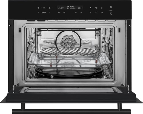 Духовой шкаф компактный с СВЧ Weissgauff OE 446 Black Edition