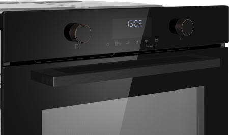 Духовой шкаф с СВЧ Weissgauff OE 4551 DB Black Edition