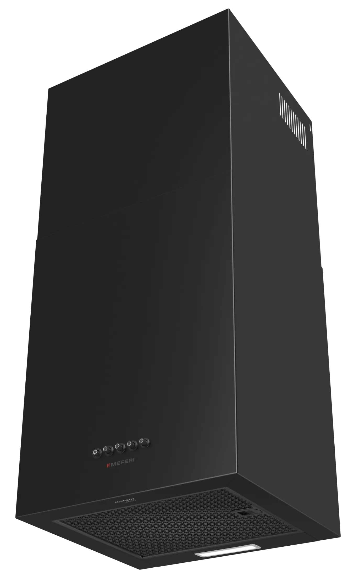 Вытяжка дизайнерская пристенная Meferi ROOMBOX40BK COMFORT