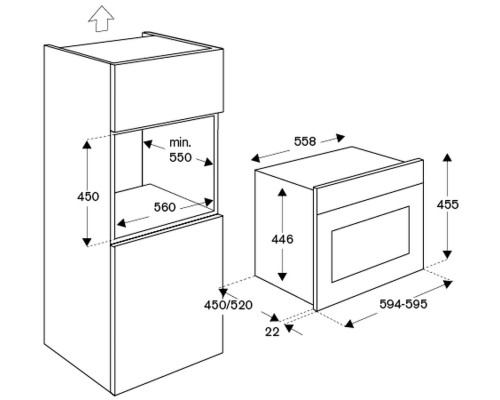 Духовой шкаф с паром Bertazzoni F457HERVTAX