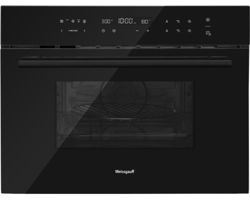 Духовой шкаф компактный с СВЧ Weissgauff OE 446 Black Edition