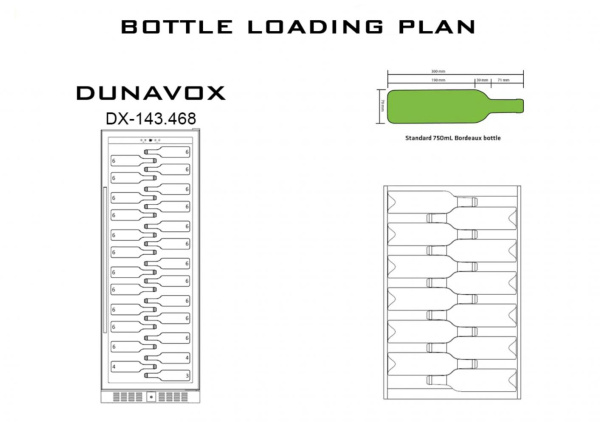 Винный шкаф Dunavox DX-143.468SS