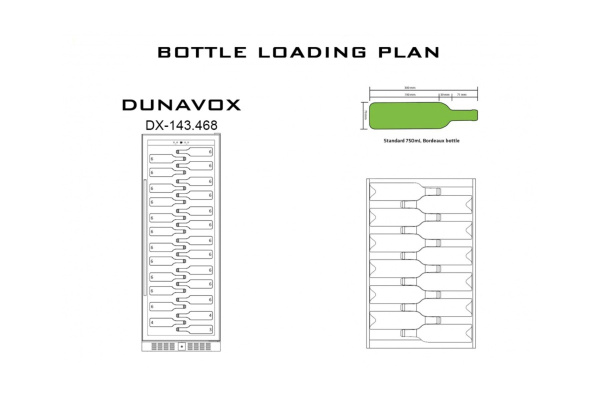 Винный шкаф Dunavox DX-143.468B