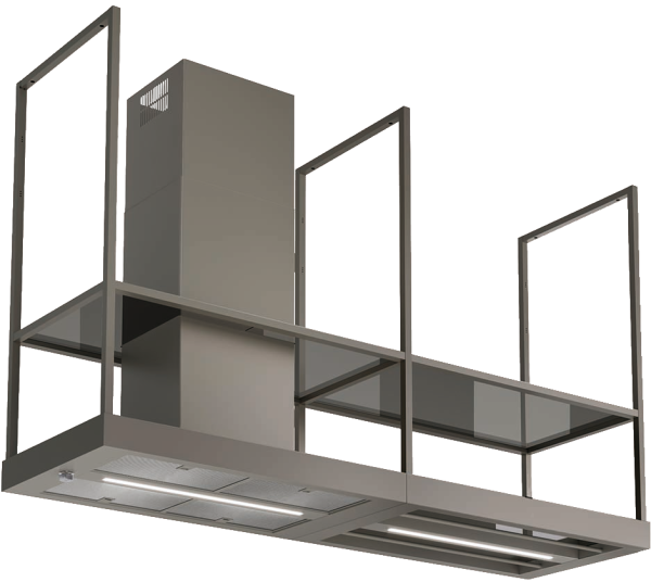 Островная вытяжка Faber T-SHELF EV8 TITANIUM MATT A180 325.0617.018