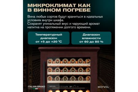 Винный шкаф Meyvel MV77PRO-KBT2 (Спелая вишня)