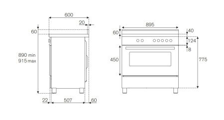 Варочный центр Bertazzoni MAS906MFESXT