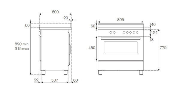 Варочный центр Bertazzoni MAS906MFESXE
