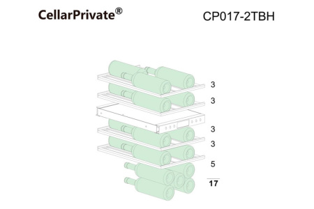 Винный шкаф Cellar Private CP017-2TBH