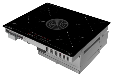 Варочная панель индукционная с вытяжкой Meferi XSMART60BK POWER