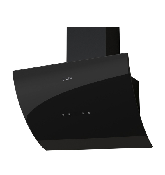 Наклонная кухонная вытяжка LEX Plaza 600 Black