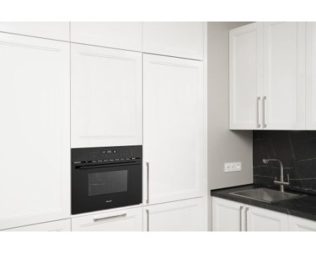 Духовой шкаф компактный с СВЧ Weissgauff OE 446 Black Edition