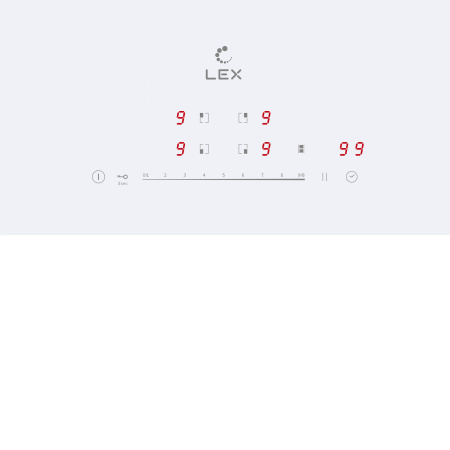 Варочная панель индукционная Lex EVI 641B WH