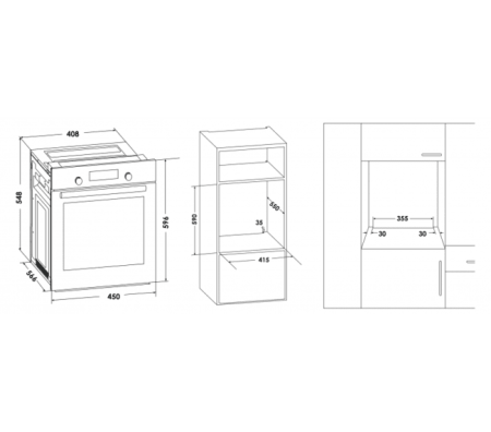 Духовой шкаф EVELUX EO 440 PX