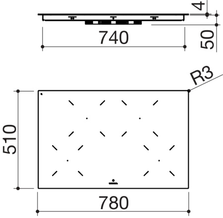 Индукционная варочная панель Barazza 1PIDC80N