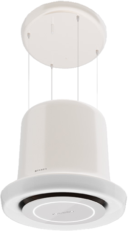 Островная вытяжка Faber GLOW PLUS WH 345.0541.008
