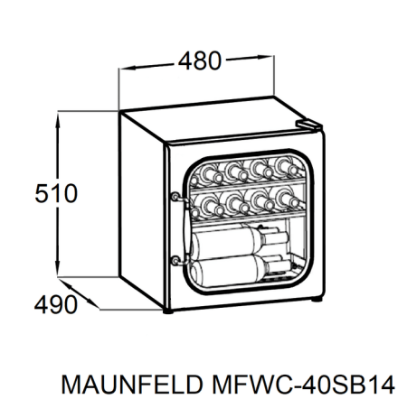 Винный шкаф Maunfeld MFWC-40SB14