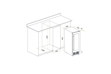 Винный шкаф Meyvel MV28NH-KWT2